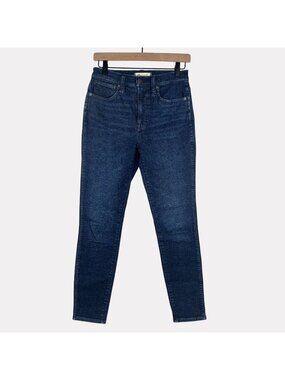 Madewell 10" High Rise Skinny Jeans Womens 25 Blue Five Pocket Zip Fly Stretch